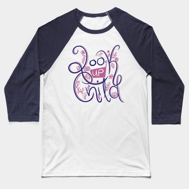 Look Up Child Baseball T-Shirt by danielleartsy